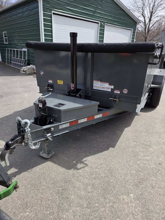 New 2026 Watchdog Trailers 7x14 with tarp kit and ramps grey Dump Trailer