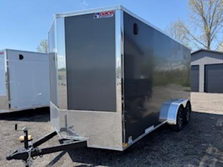 New 2026 Pace American 7 x 16 Outback DLX Flat Top V-Nose Enclosed Cargo Trailer 7K Cargo / Enclosed Trailer