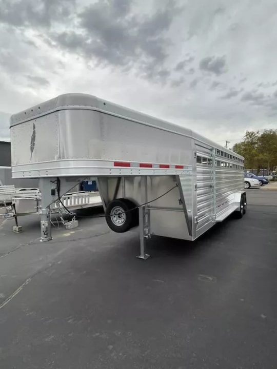 New 2026 Featherlite model 8127 7x24 Stock Trailer