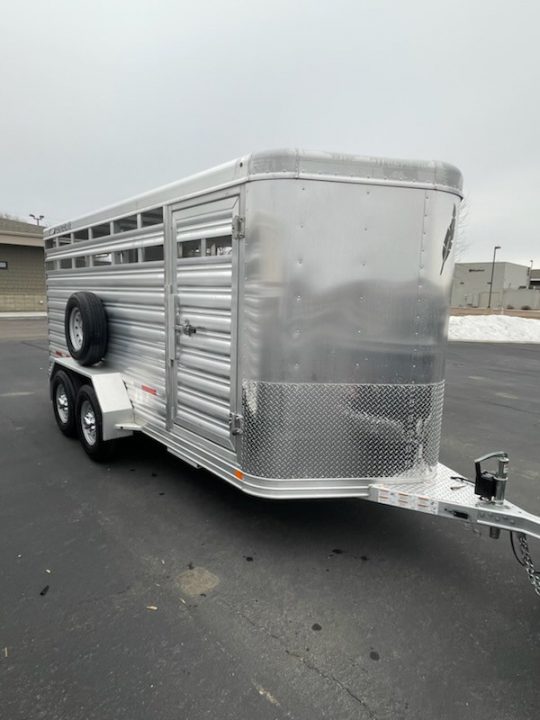 New 2026 Featherlite model 8107 6'7x16 bumper pull stock