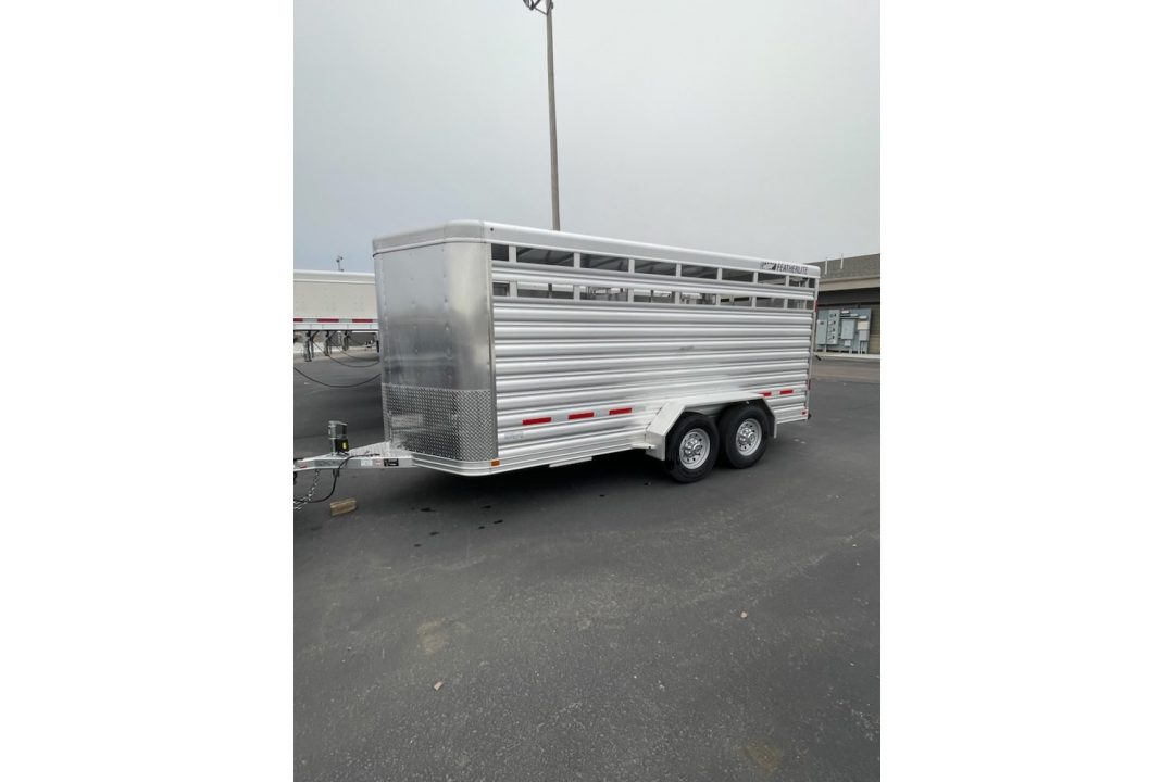 New 2026 Featherlite model 8107 6'7x16 bumper pull stock
