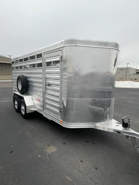New 2026 Featherlite model 8107 6'7x16 bumper pull stock