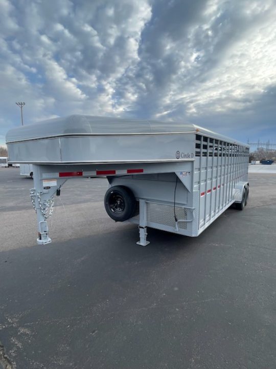 New 2026 Circle D 6'8"x24 Livestock trailer