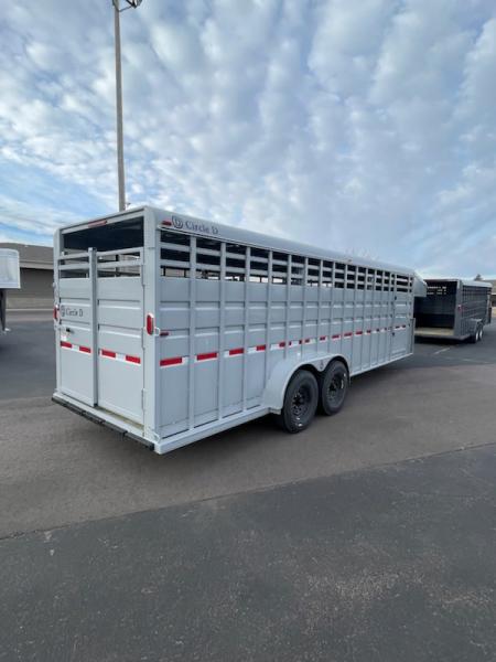 New 2026 Circle D 6'8"x24 Livestock trailer
