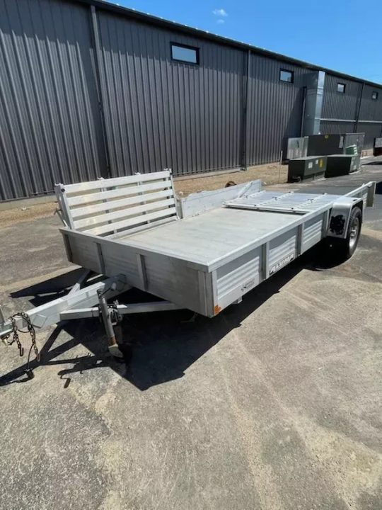 Used 2014 Aluma 6.5x14 utv/atv trailer