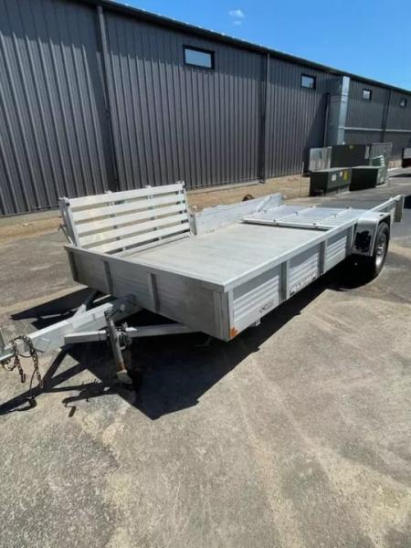 Used 2014 Aluma 6.5x14 utv/atv trailer