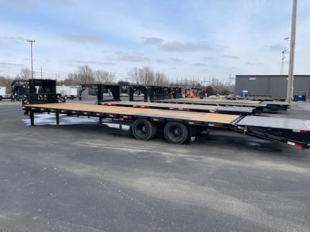 New 2025 H and W Trailers 8.5x36 flatbed Equipment Trailer