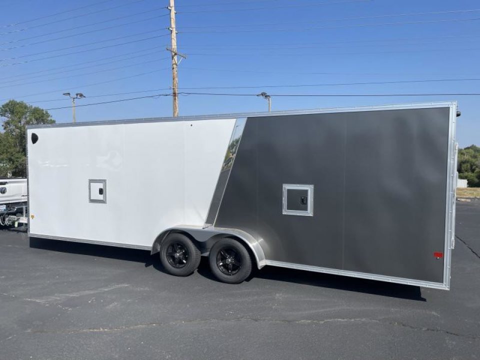 New 2024 E-Z Hauler 7' x 24' Aluminum Snowmobile Trailer