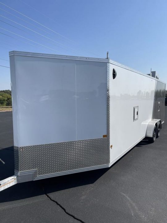 New 2024 E-Z Hauler 7' x 24' Aluminum Snowmobile Trailer