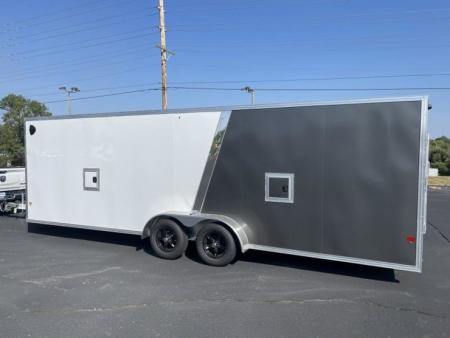 New 2024 E-Z Hauler 7' x 24' Aluminum Snowmobile Trailer