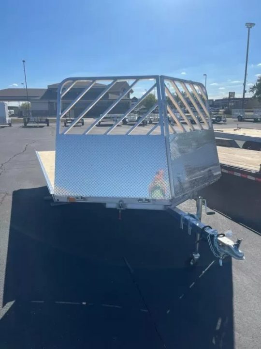 New 2026 Mission 101x12 v-nose Snowmobile Trailer