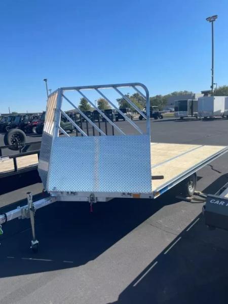 New 2026 Mission 101x12 v-nose Snowmobile Trailer