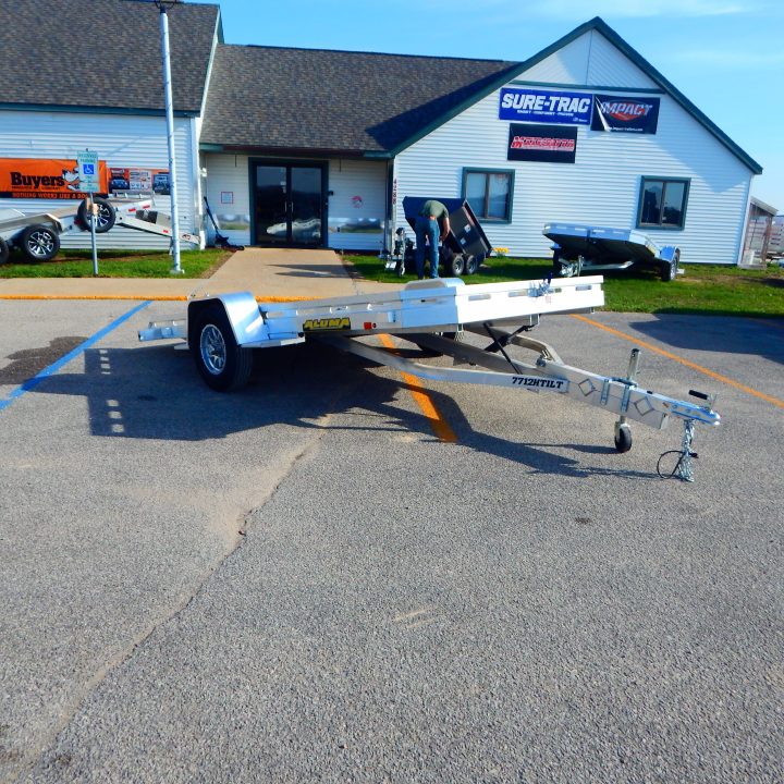 New 2026 Aluma 77x12 3k Low Side Utility Trailer