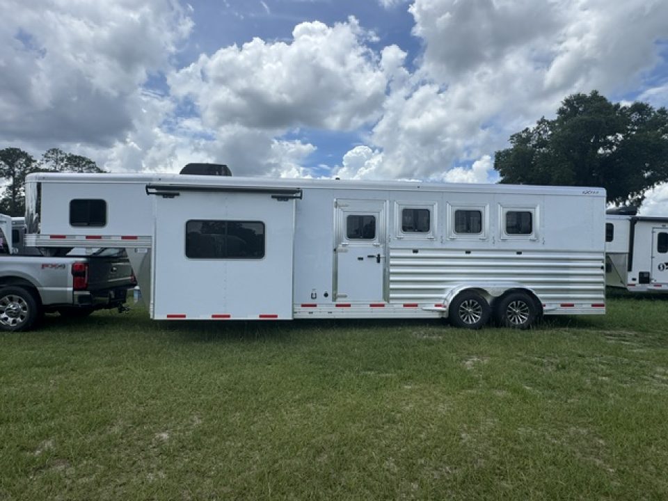 New 2026 Exiss Trailers Escape 7410 LQ w/ Glide Horse Trailer