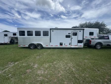 New 2026 Exiss Trailers Escape 7410 LQ w/ Glide Horse Trailer