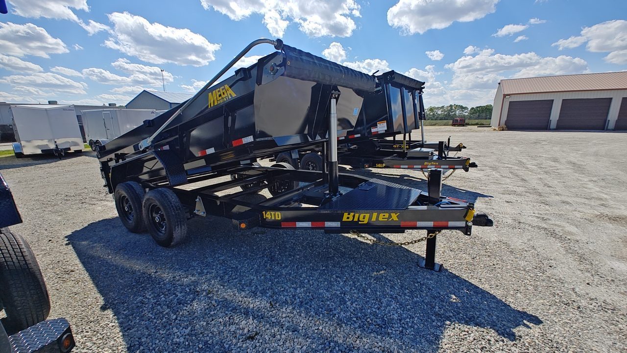 New 2026 Big Tex 14TDX-14 hydraulic jack, swing arm tarp