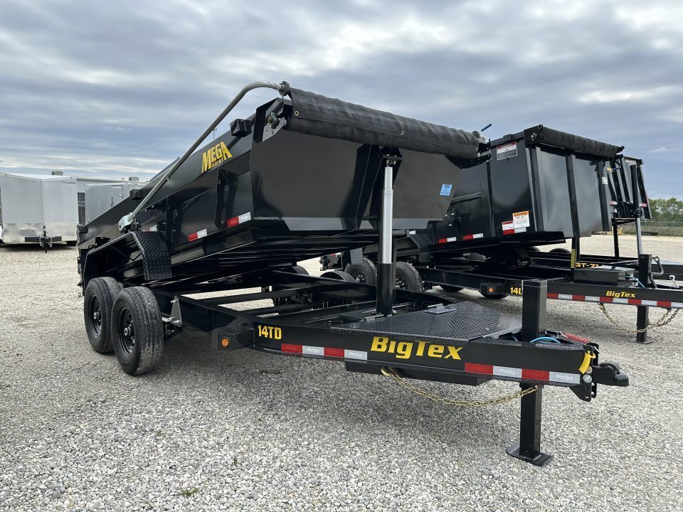 New 2026 Big Tex 14TDX-14 hydraulic jack, swing arm tarp