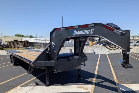 New Diamond C Trailers FMAX212-20'+12' HDT 25.9K (GVWR) Hydraulic Jacks, Hutch, Gooseneck Flatbed Trailer