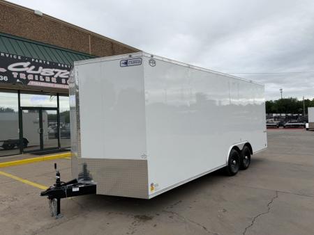 New #055905 2027 FOREST RIVER TA3 8.5 X 20 TANDEM AXLE 10K ENCLOSED W/ REAR RAMP DOOR