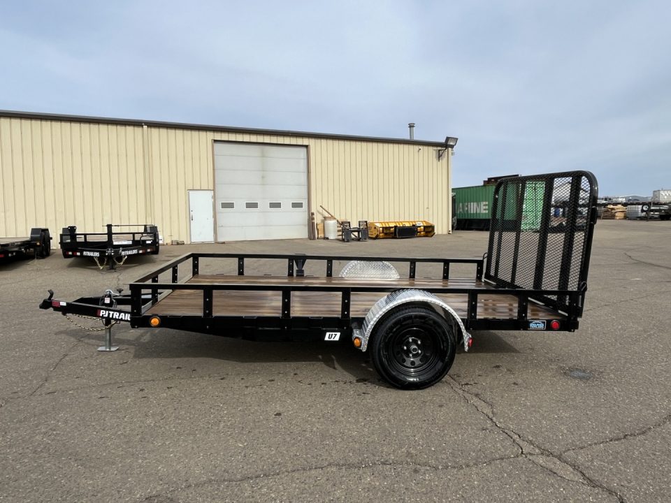 New 2026 PJ Trailers 77" x 12' U7 Utility Trailer Utility Trailer