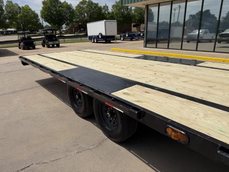 New #144246 2026 MP CUSTOM 40 X 102 TANDEM AXLE 14K FLATBED GOOSENECK W/ SLIDE IN RAMPS