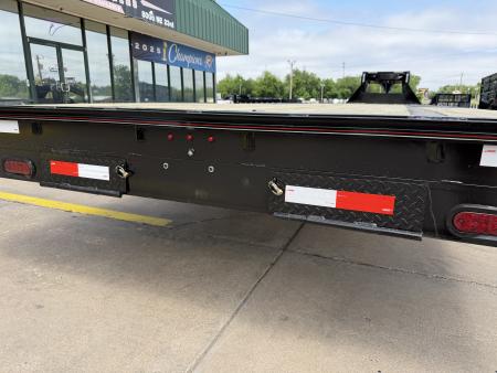 New #144246 2026 MP CUSTOM 40 X 102 TANDEM AXLE 14K FLATBED GOOSENECK W/ SLIDE IN RAMPS
