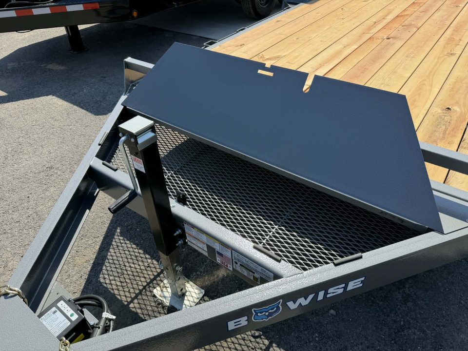 New 2026 BWISE 82x18' 10K Equipment Trailer - GRAY