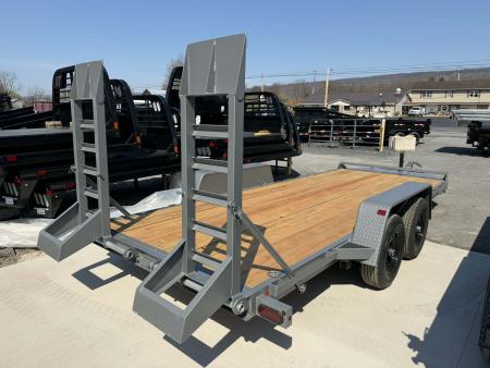 New 2026 BWISE 82x18' 10K Equipment Trailer - GRAY