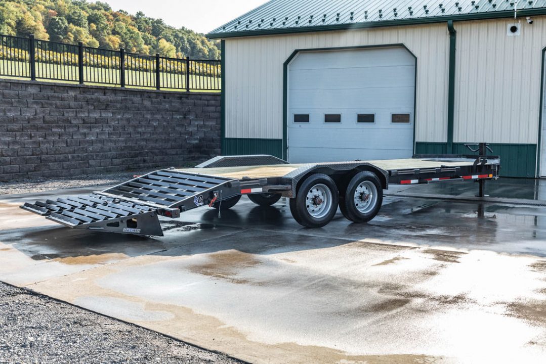 New 2024 Diamond C Trailers LPX 210 WITH MAX RAMPS 22' Equipment Trailer