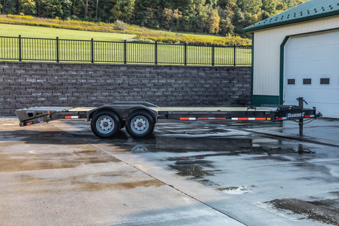 New 2024 Diamond C Trailers LPX 210 WITH MAX RAMPS 22' Equipment Trailer
