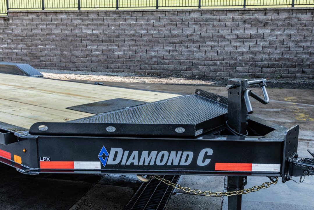 New 2024 Diamond C Trailers LPX 210 WITH MAX RAMPS 22' Equipment Trailer