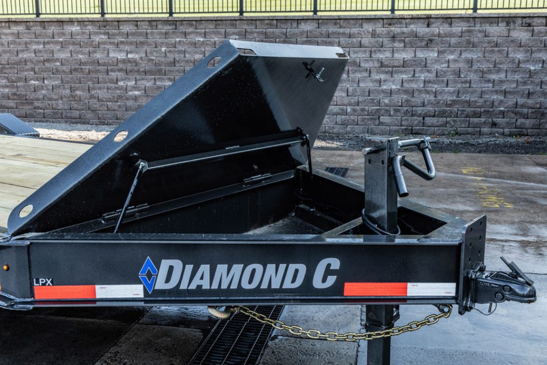 New 2024 Diamond C Trailers LPX 210 WITH MAX RAMPS 22' Equipment Trailer