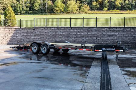 New 2024 Diamond C Trailers LPX 210 WITH MAX RAMPS 22' Equipment Trailer