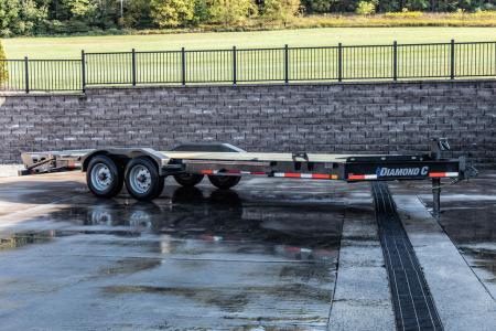 New 2024 Diamond C Trailers LPX 210 WITH MAX RAMPS 22' Equipment Trailer