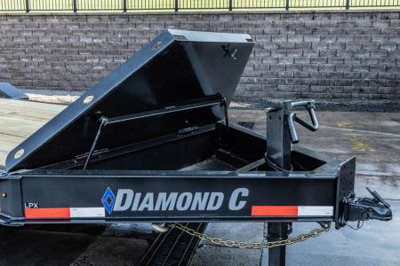 New 2024 Diamond C Trailers LPX 210 WITH MAX RAMPS 22' Equipment Trailer