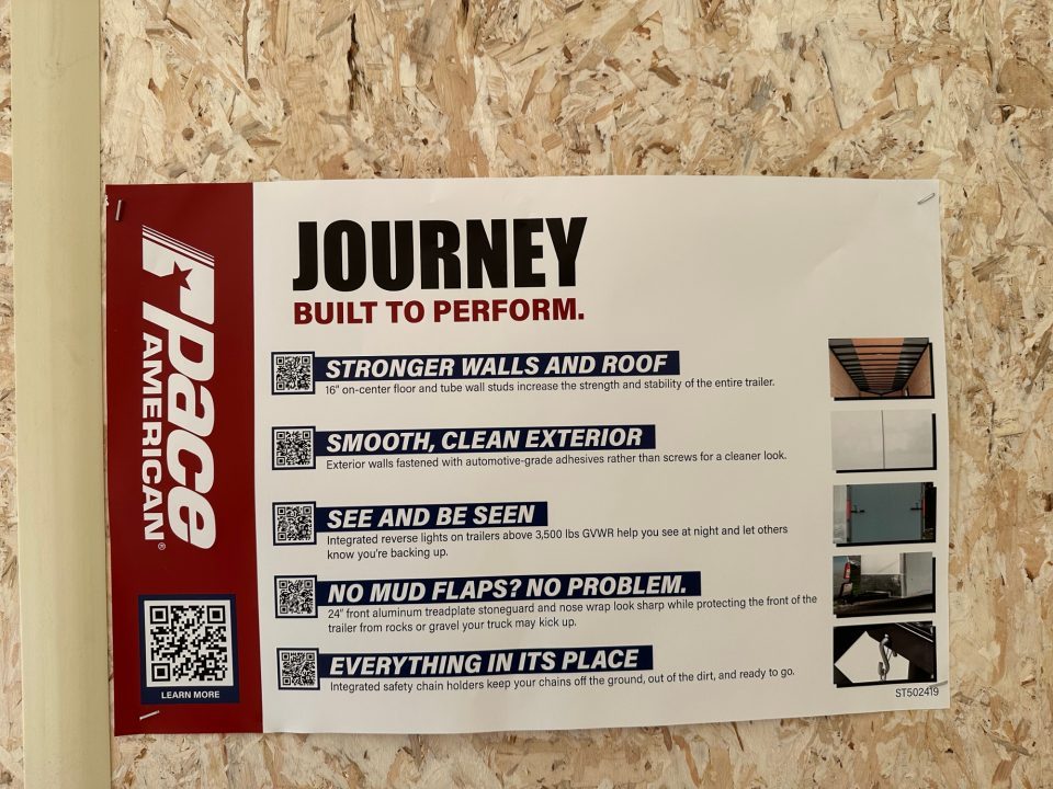 New Pace American 7'x16' Rear Ramp Door (Journey SE)
