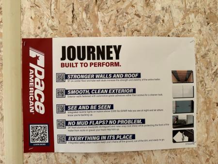 New Pace American 7'x16' Rear Ramp Door (Journey SE)