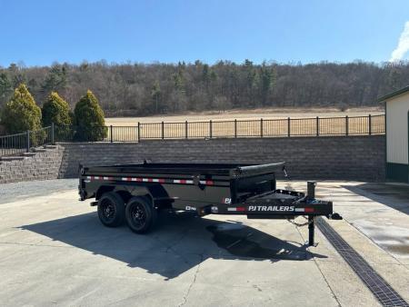 New PJ Trailers 14' Low-Pro Dump - 24" Sides (DL)