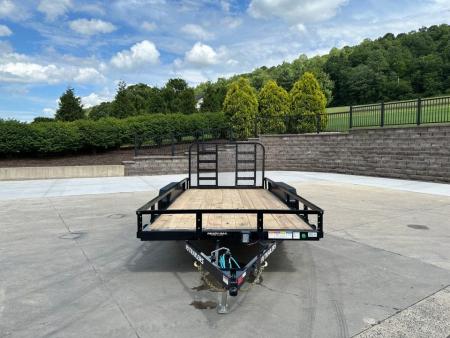 New PJ Trailers 16' Tandem Axle Utility (UL) - HD Mesh Gate