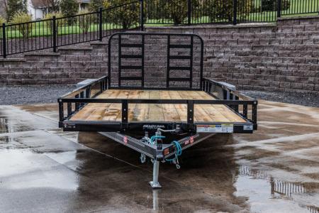 New PJ Trailers 18' Tandem Axle Utility (UL) - HD Mesh Gate