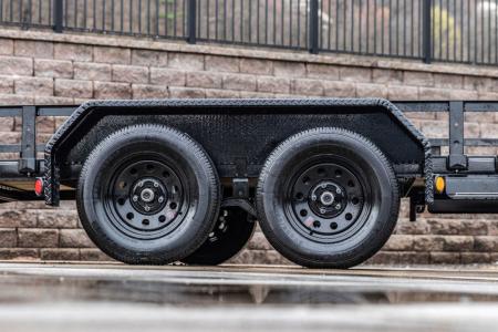 New PJ Trailers 18' Tandem Axle Utility (UL) - HD Mesh Gate