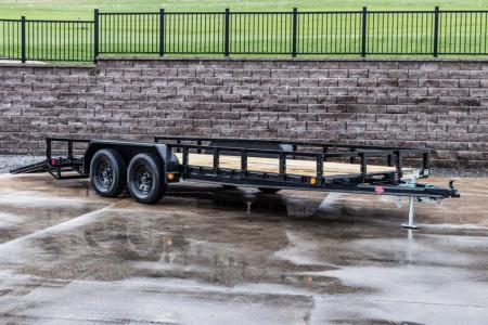New PJ Trailers 18' Tandem Axle Utility (UL) - HD Mesh Gate