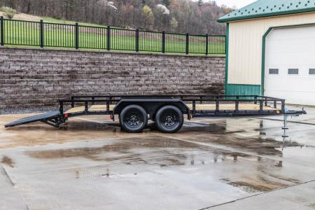 New PJ Trailers 18' Tandem Axle Utility (UL) - HD Mesh Gate
