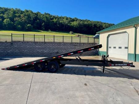 New PJ Trailers 22' Hydraulic Deckover Tilt (T8)