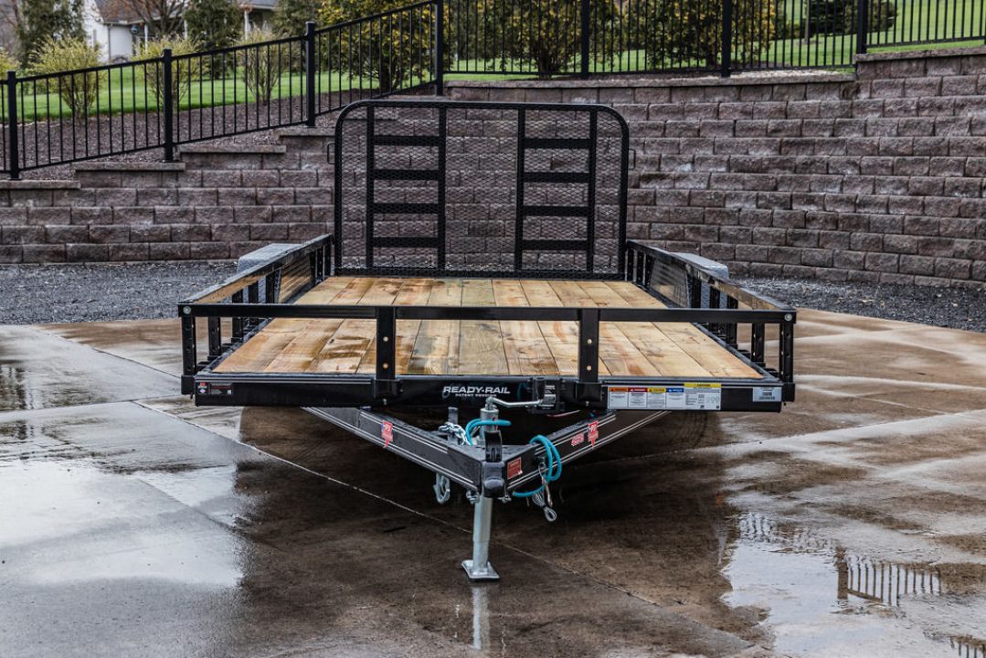 New PJ Trailers 18' Tandem Axle Utility (UL) - HD Mesh Gate