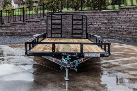 New PJ Trailers 18' Tandem Axle Utility (UL) - HD Mesh Gate