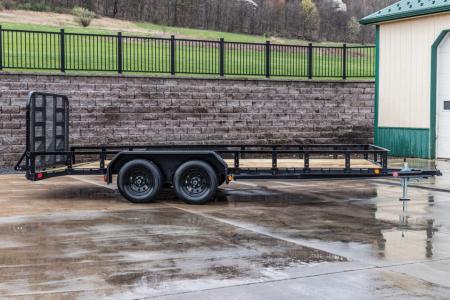New PJ Trailers 18' Tandem Axle Utility (UL) - HD Mesh Gate