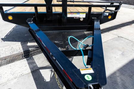 New PJ Trailers 24' I-Beam Deck Over with Monster Ramps (F8)
