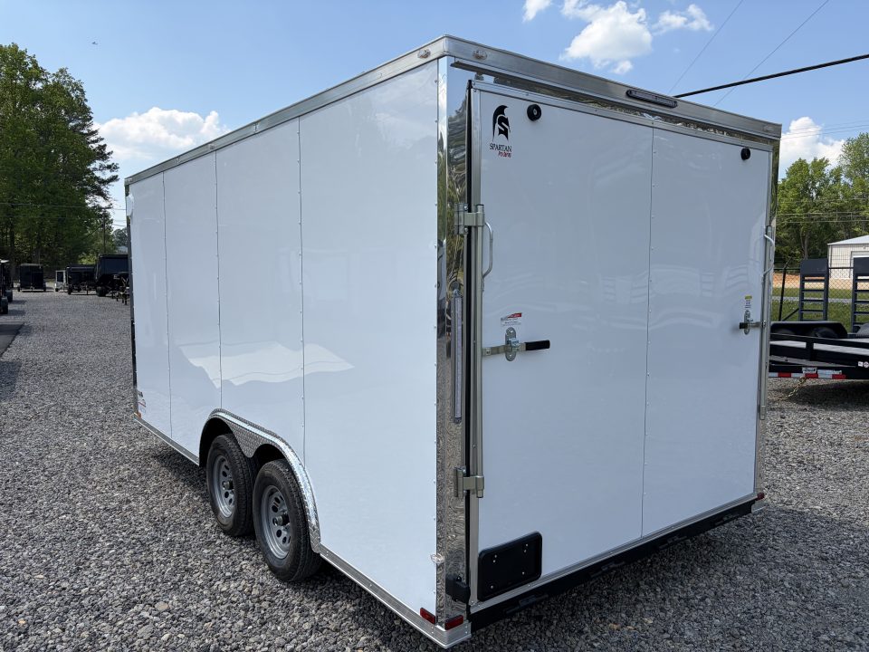 New 2026 Spartan Cargo 8.5x16 Enclosed Trailer, Pro-Series, Preferred Package, 7K GVWR, Polycor, 7' Interior, Tube Cross Members