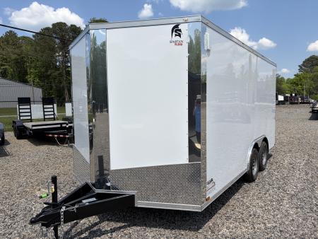 New 2026 Spartan Cargo 8.5x16 Enclosed Trailer, Pro-Series, Preferred Package, 7K GVWR, Polycor, 7' Interior, Tube Cross Members